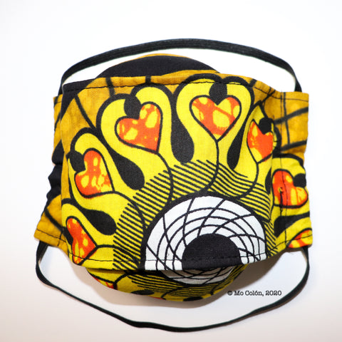 Ankara Heart Dust Mask